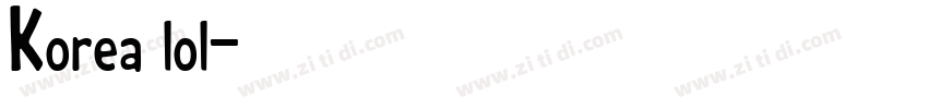 Korea lol字体转换